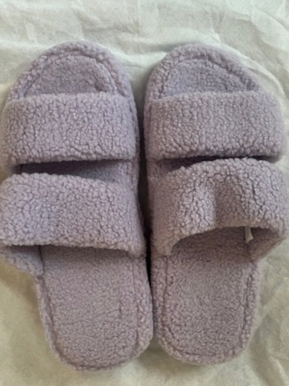 Violet Fluffy Slippers - Women's One-Size